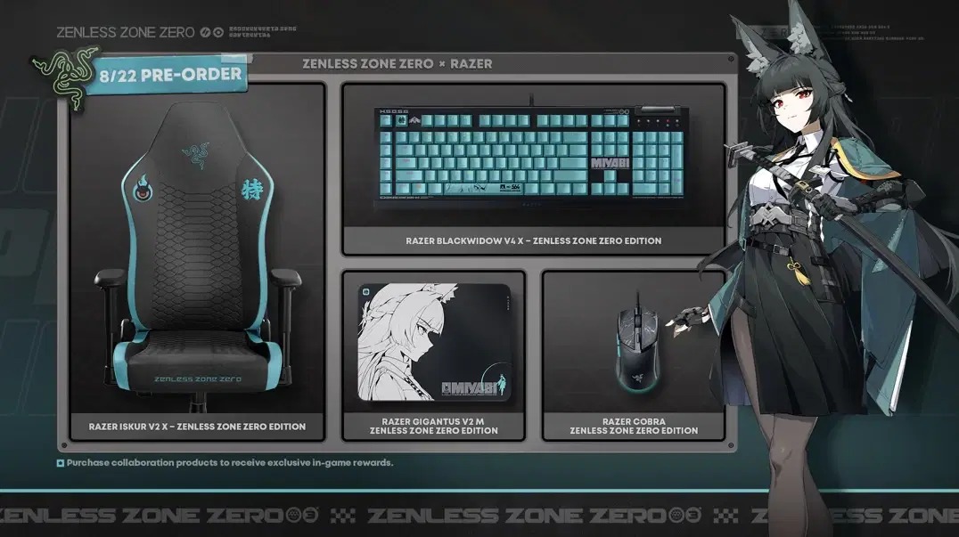 Razer công bố hợp cùng Zenless Zone Zero ra mắt gaming gear siêu đỉnh
